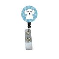 Teachers Aid Snowflake Maltese Retractable Badge Reel TE733061